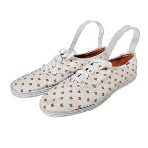 Keds Texas Longhorns White and Orange Themed Canvas Sneakers Women's Size 8.5